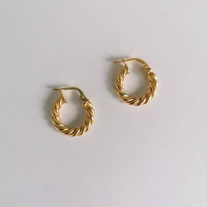 Noon Milan - Wholesale Hoop Earrings - MINI SPIRAL HOOPS1