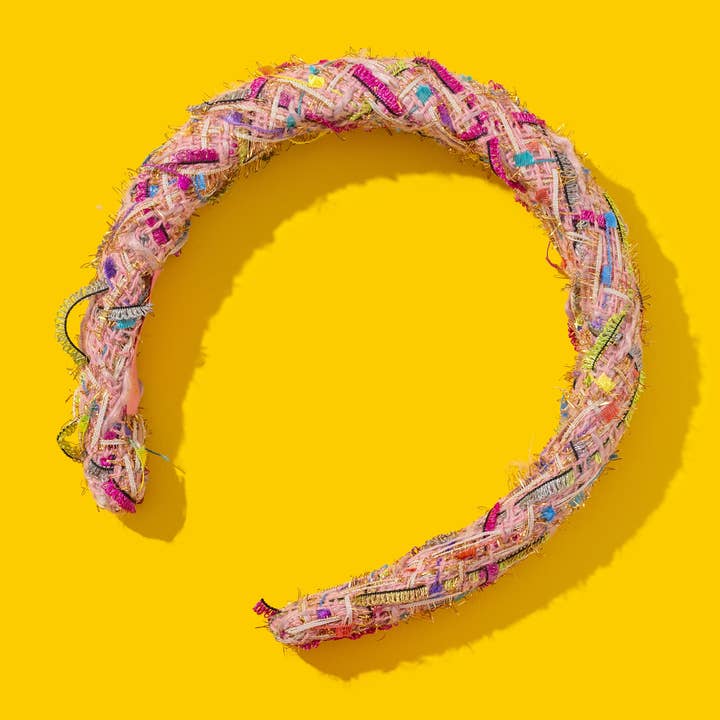 *EN SOLDE* Bandeau rembourré - Tweed + Ruban de fête - Peyton pour la vente par Taylor Elliott Designs