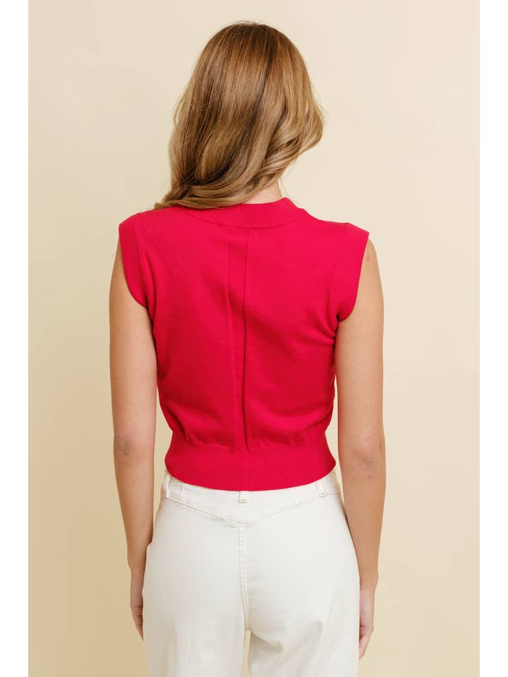 Cloud Ten - Wholesale Knit Sweater - Women's - CSW9821 - Women's Rib Neck Knit Sweater3