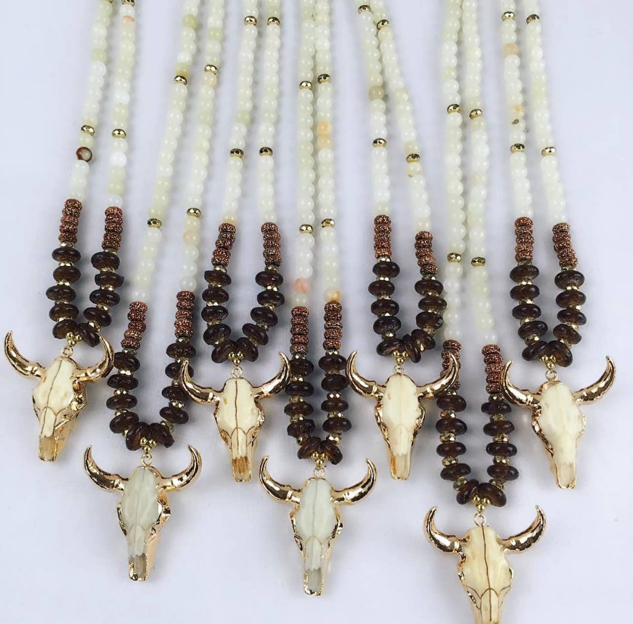 Tweeds and Beads - Wholesale Pendant/Charm Necklace - The Beau0