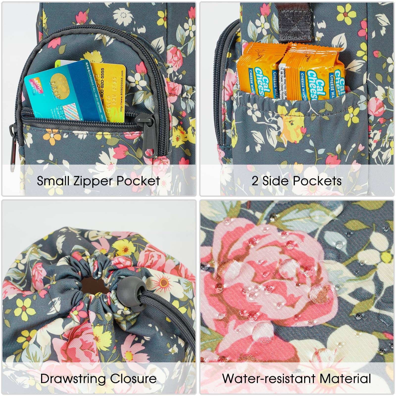 wandf - Wholesale Bottle Rack/Holder - Insulated Water Bottle Holder with Strap and Phone Pocket59