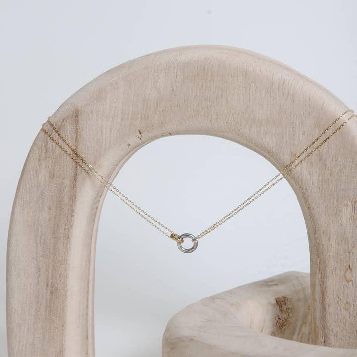 Mixed Metal Josephine Necklace for wholesale on Faire2