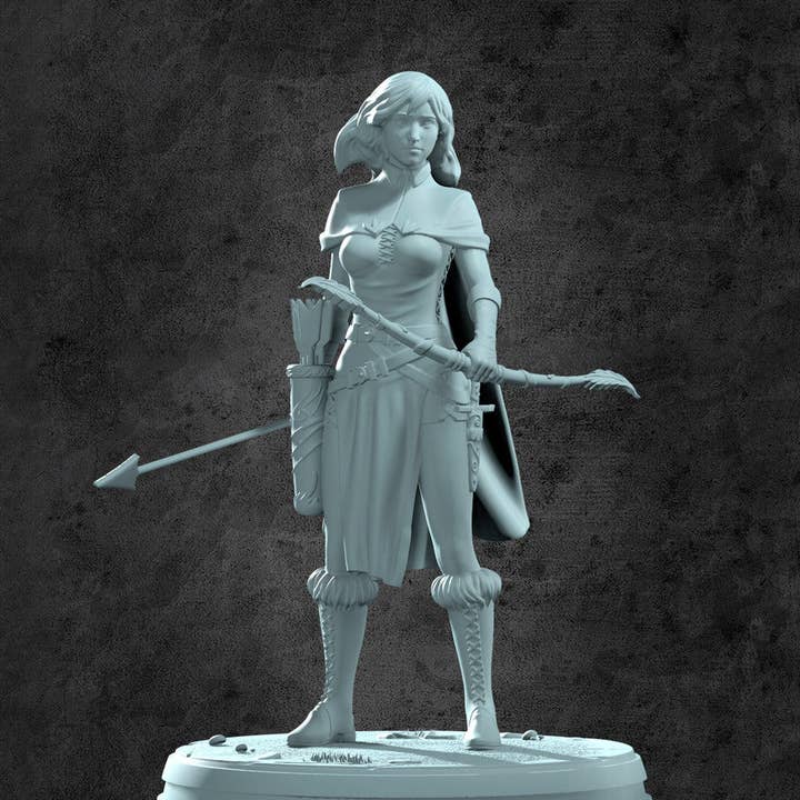 Anabella Ranger-miniatyr til rollespil på bordet for engroshandel hos Kraken Dice