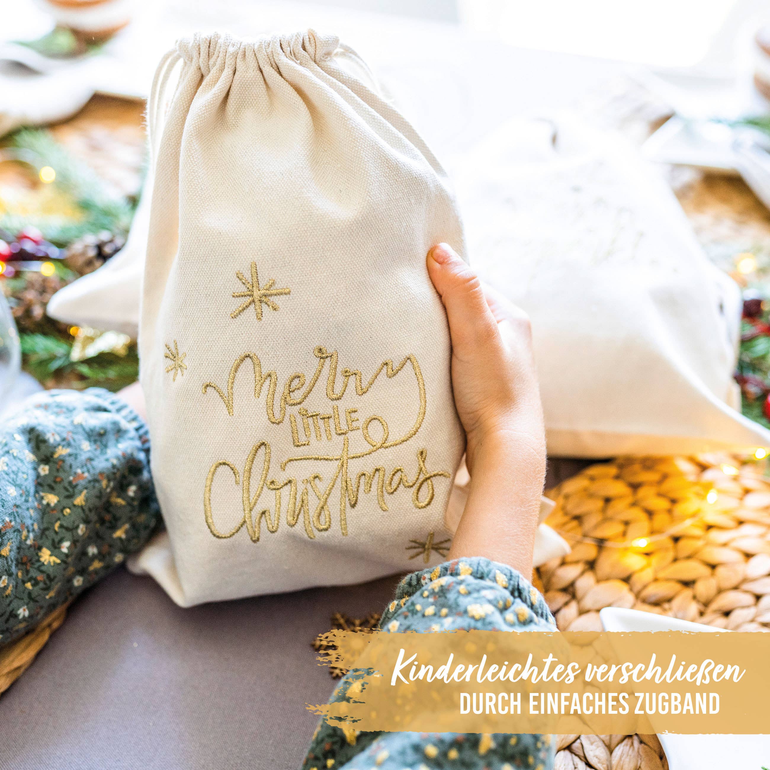 Papierdrachen - Wholesale Gift Bag - Gold embroidered gift bags - set of 3 - dimensions - set 92