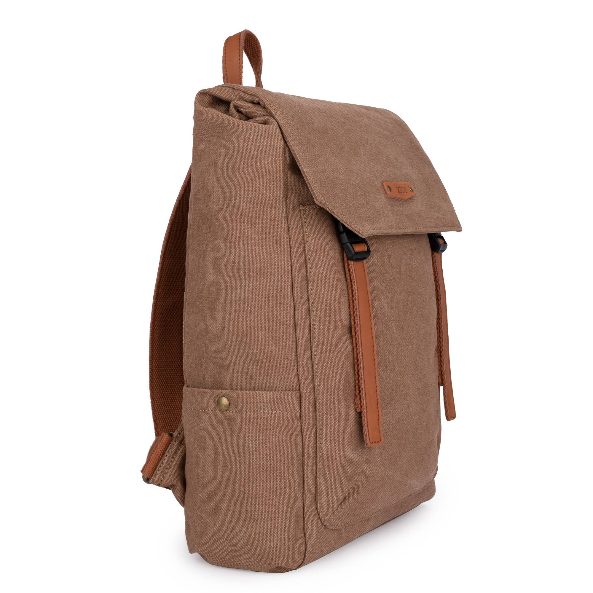 ZEDE PARIS – Großhandel Rucksack – Damen – Quai de la Gare (XL) - Rucksack aus Leinen und Leder25