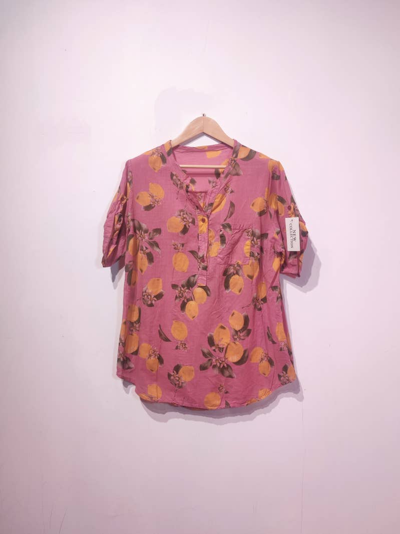 Pomelo paris - Wholesale Blouse - Women's - LISA LEMON CROPPED BLOUSE9