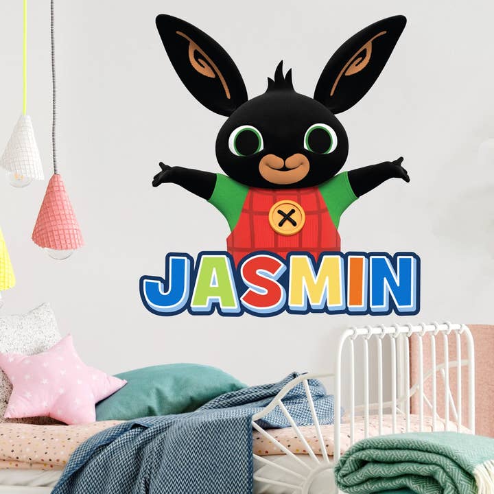 Bing Wall Sticker - Colourful Personalised Name Decal for wholesale by Themed