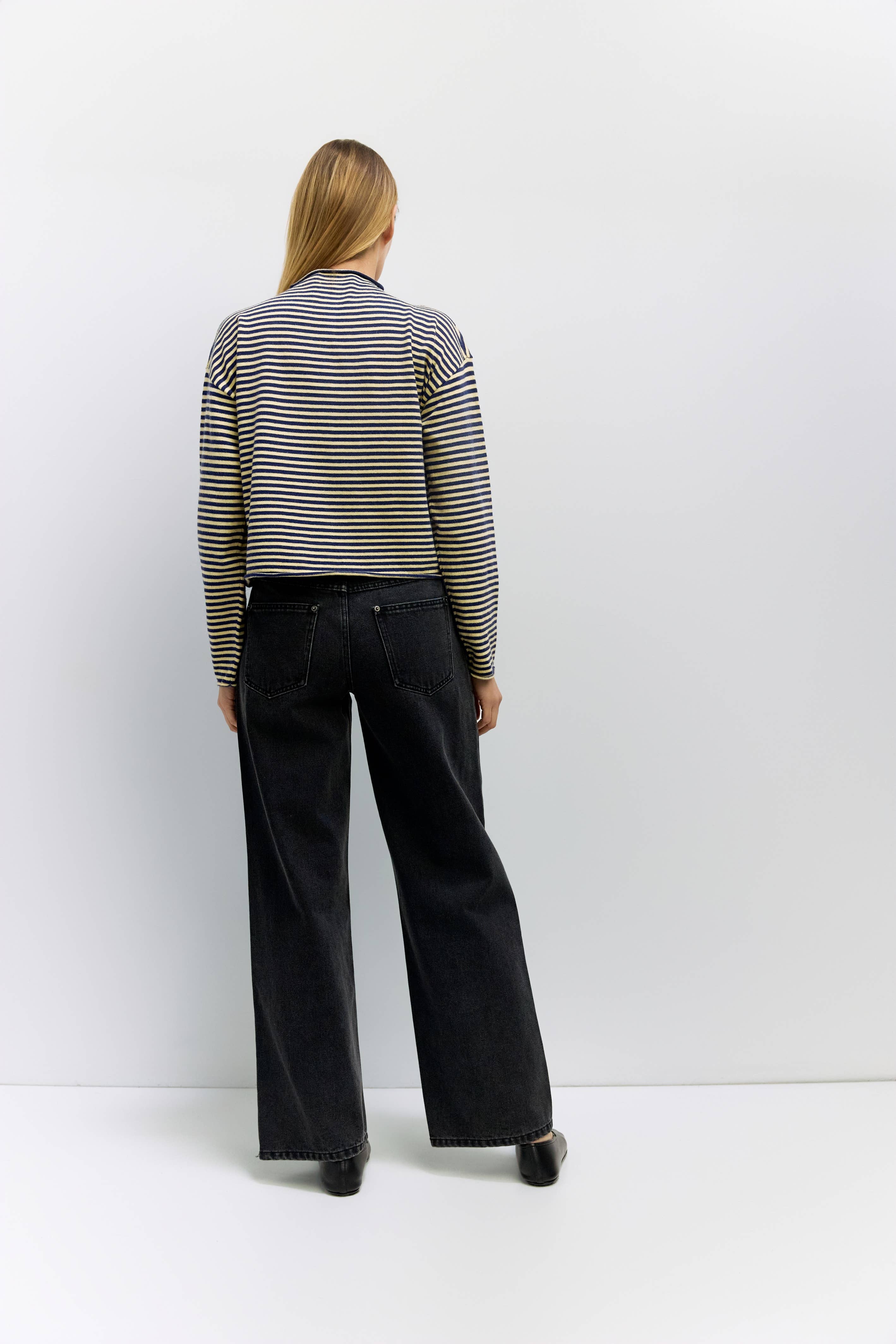 MOD REF - Wholesale Cardigan - Women's - The Elisa Cardigan | Striped Button-Down Cardigan16