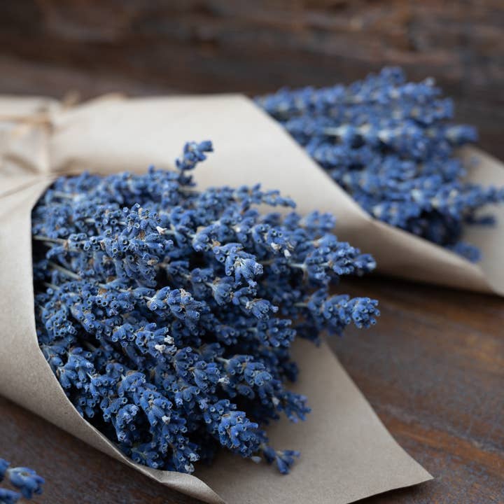 Mills Floral Company - Wholesale Dried/pressed flowers - French Lavender Wrapped in Kraft Paper2