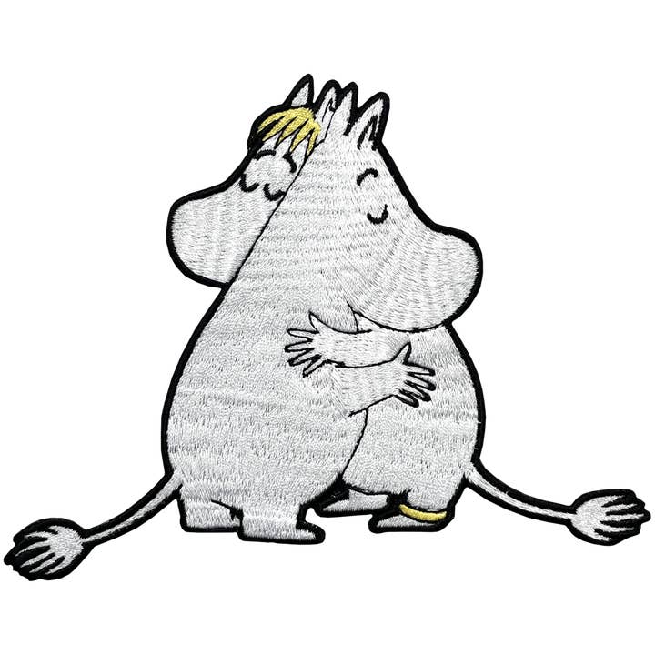 Moomintroll & Snorkmaiden Sew On Patch for wholesale by Pawprint Family