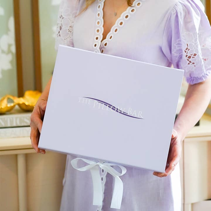 The Pillow Bar - Wholesale Gift Box - Pillow Bar Satin Tie Gift Box