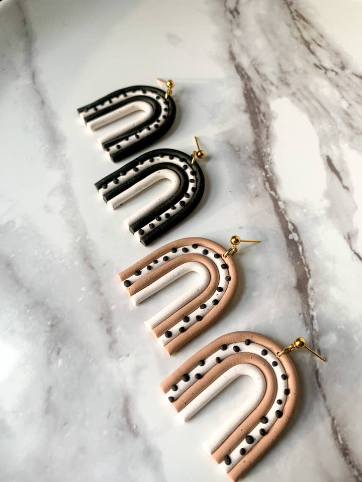 Giant Rainbow Dangles for wholesale by Clay by Bridget