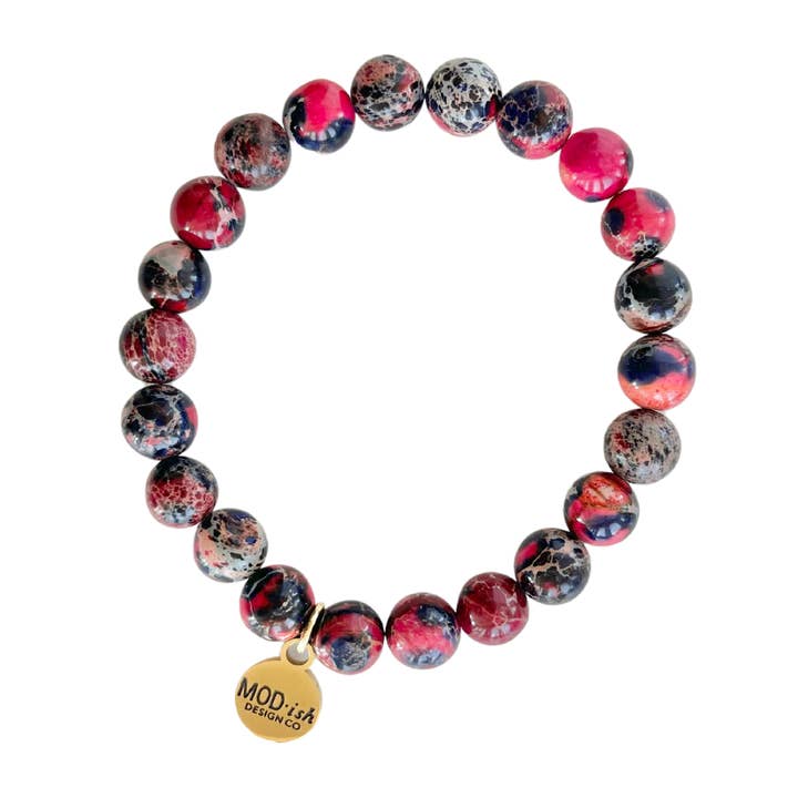 Boulder in Red + Blue Jasper for wholesale by MODish Design Co