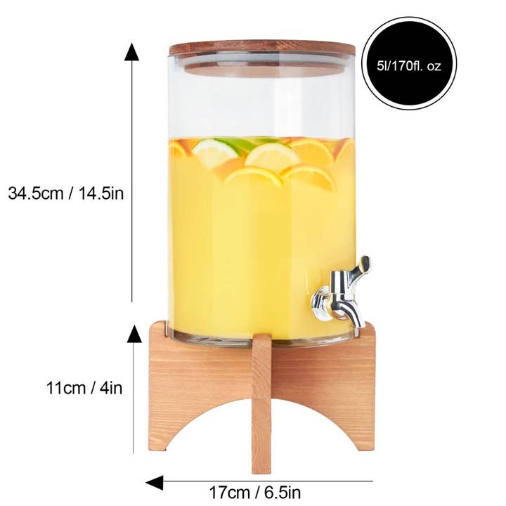 TABLESETTERS LIMITED - Wholesale Drink Dispenser - Patio Glass Drink Dispenser 3L
