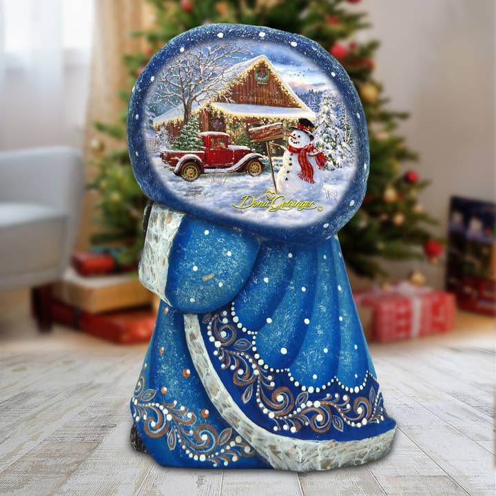 Madera tallada a mano Vieja Moda Navidad Doña Gelsinger para venta al por mayor de G.DeBrekht Artistic Studios