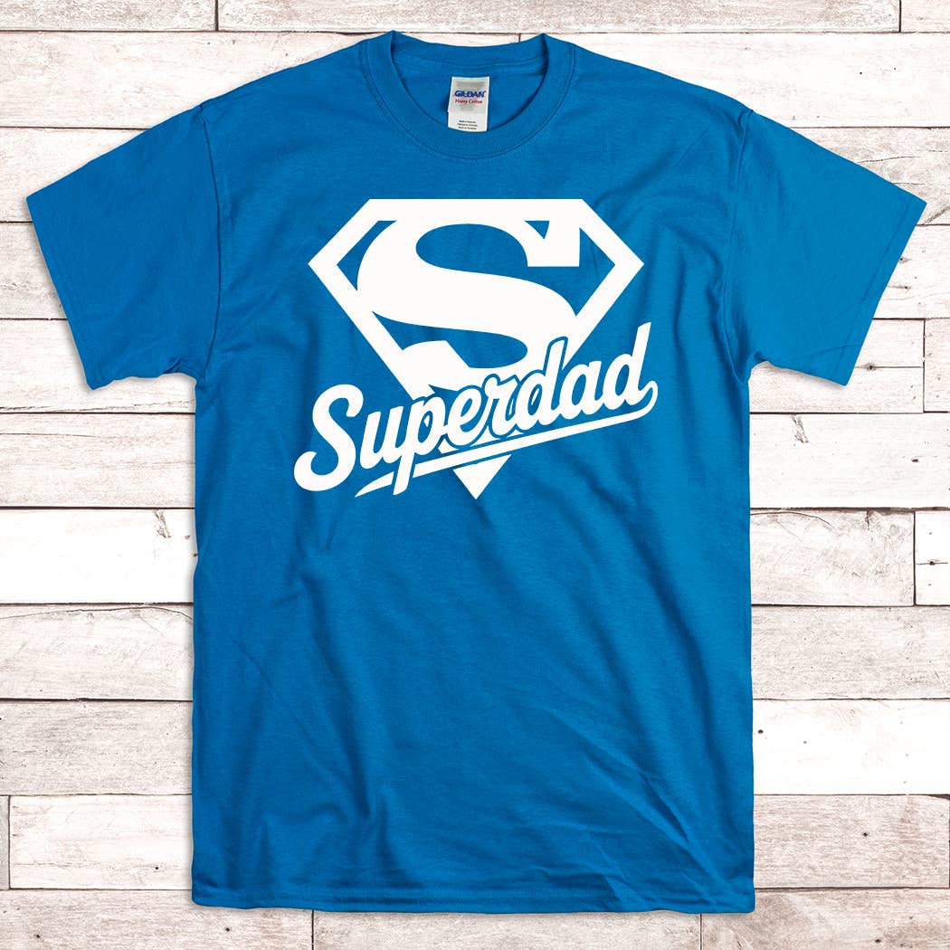 Sweet Tees - Vendita all'ingrosso Maglietta stampata - Uomo - Maglietta Superpapà Superman Festa del Papà