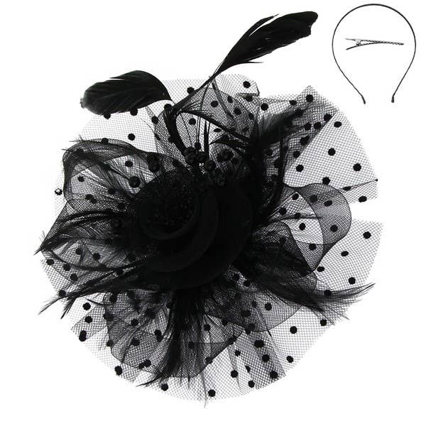 anbfashion - Vente Chapeau bibi – femme - FASCINATEUR EN MAILLE À POIS HTH21802