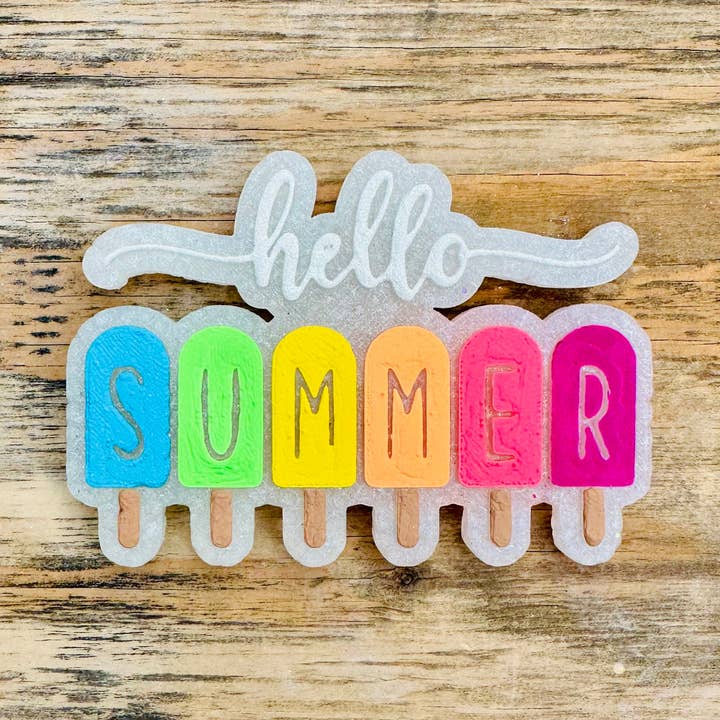 Popsicle Car Freshie « Hello Summer » pour la vente par Southern Creek Wholesale