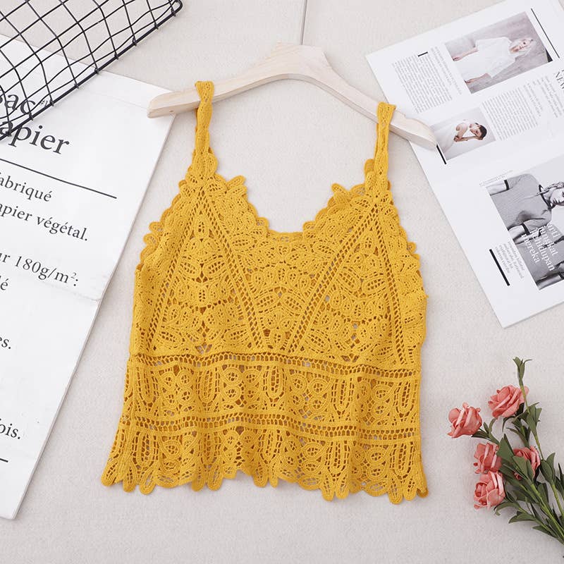 Hope & Sunshine - Wholesale Swim Cover Up - Women's - Lace Crochet Cover-up Top Tank3