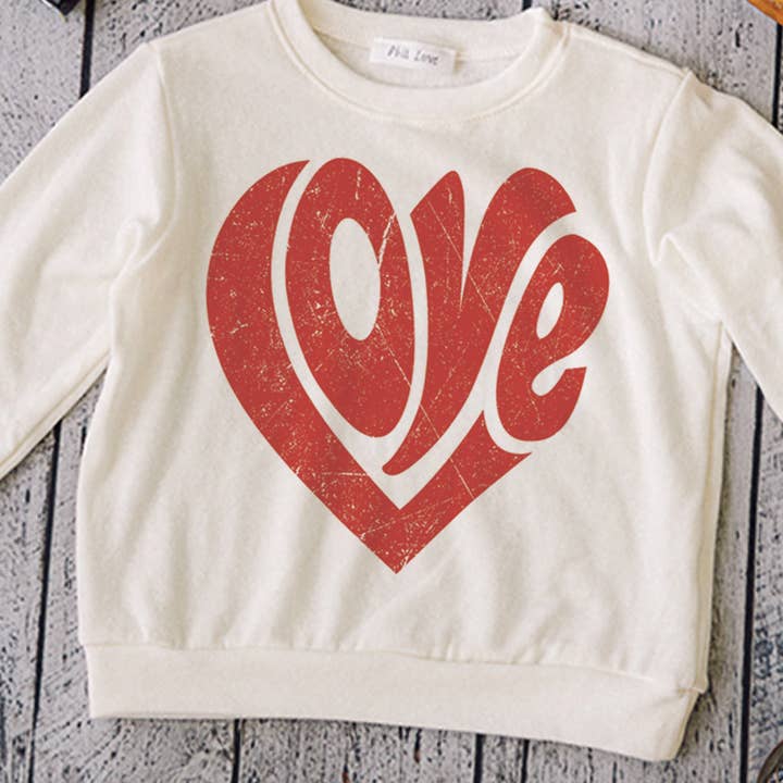 TK130G10066AK - Camiseta de manga larga para niños Love Heart para venta al por mayor de Phil Love