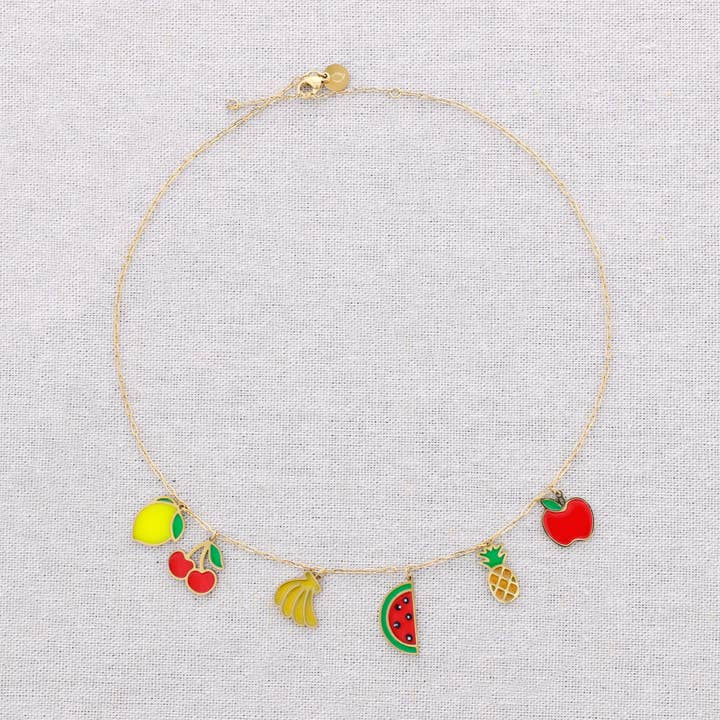 Gargantilla Acero Colgantes Frutas Esmalte para venta al por mayor de Sonata