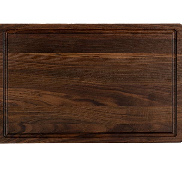 Wood Hill Boards Inc - Wholesale Cutting Board - Walnut - G17 - Large Cutting Board with Juice Groove 17''x11''x3/4''2