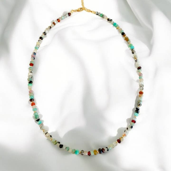 True by Kristy Jewelry - Wholesale Beaded/Pearl Necklace - Mixed Gemstone Necklace Beaded Necklace Gold Filled