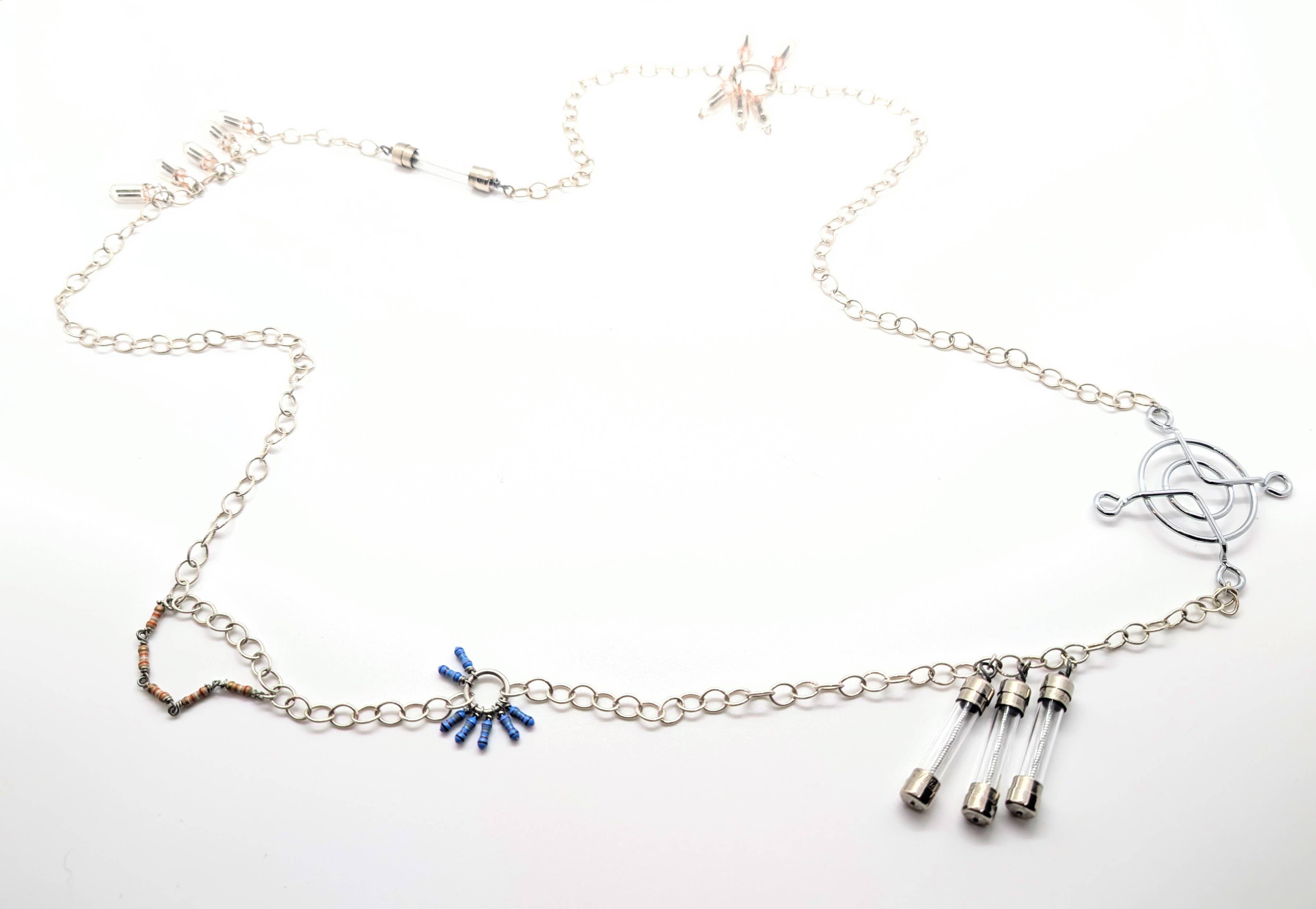 Amy Pfaffman Jewelry - Wholesale Pendant/Charm Necklace - Electronics sampler necklace1