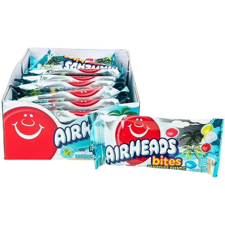 Airheads Bites Paradise Blend 18 Count 2 Ounce Tray for wholesale by Long Island Candy Factory