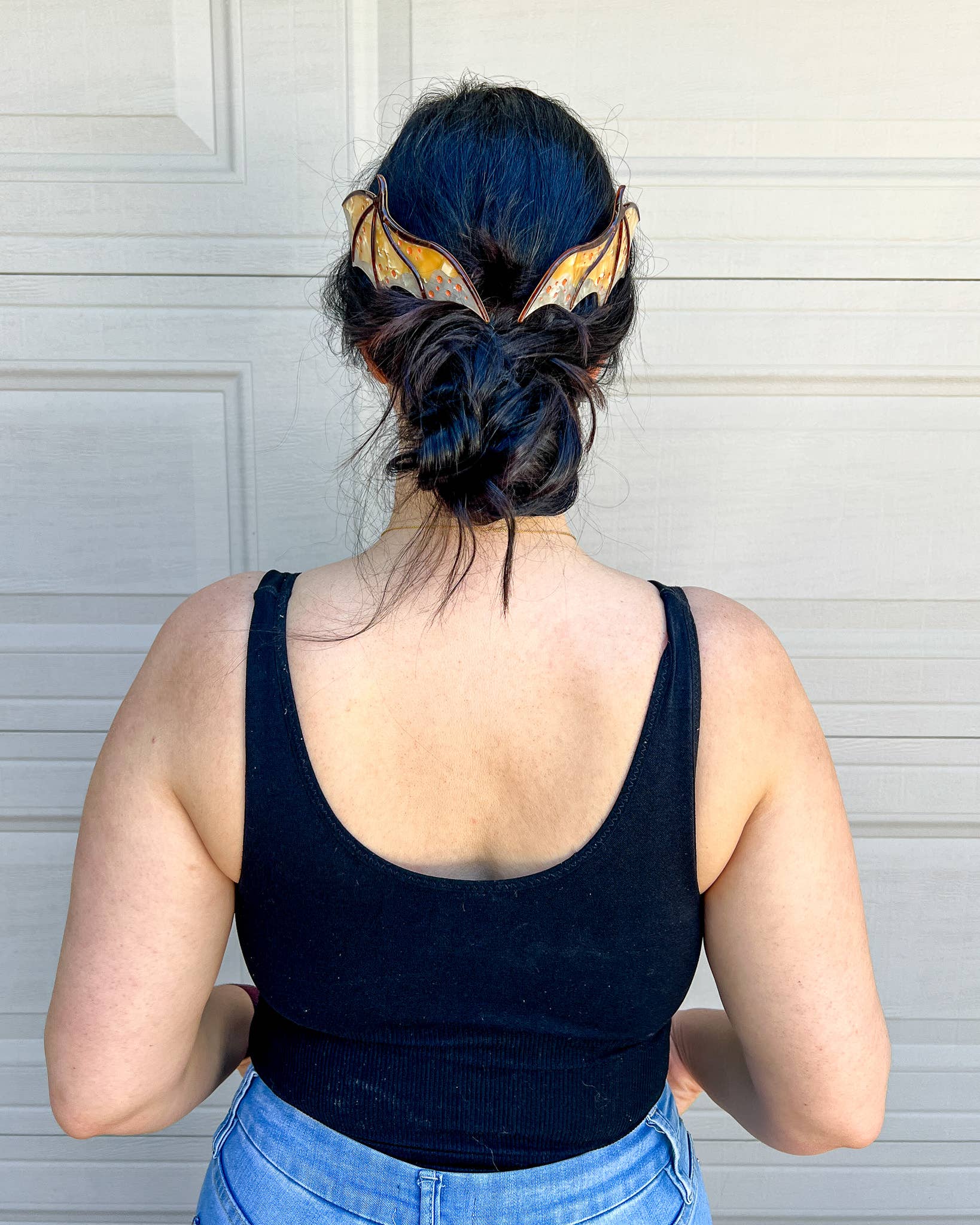 Blissfully Bookish Company - Wholesale Hair Accessories Set - Women's - Gold Dragon Wing Comb Set | Fantasy Gifts6