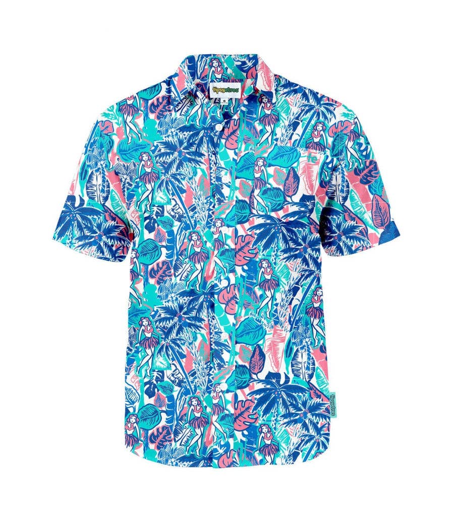 Tipsy Elves - Wholesale Button Down Shirt - Men's - Island Breeze Men's Hawaiian Shirt – Tropical Button Down2