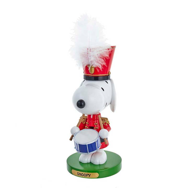 10"SNOOPY THE DRUMMER NUTCRACKER for wholesale by Kurt S. Adler, Inc.