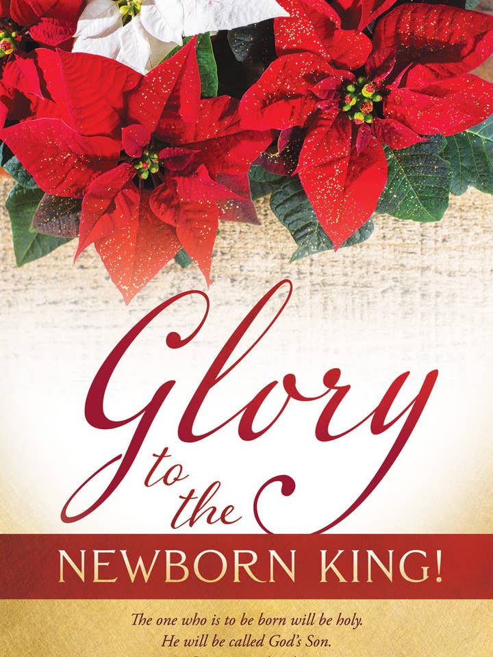 Bulletin - Christmas - Glory to the Newborn King for wholesale by Warner Press