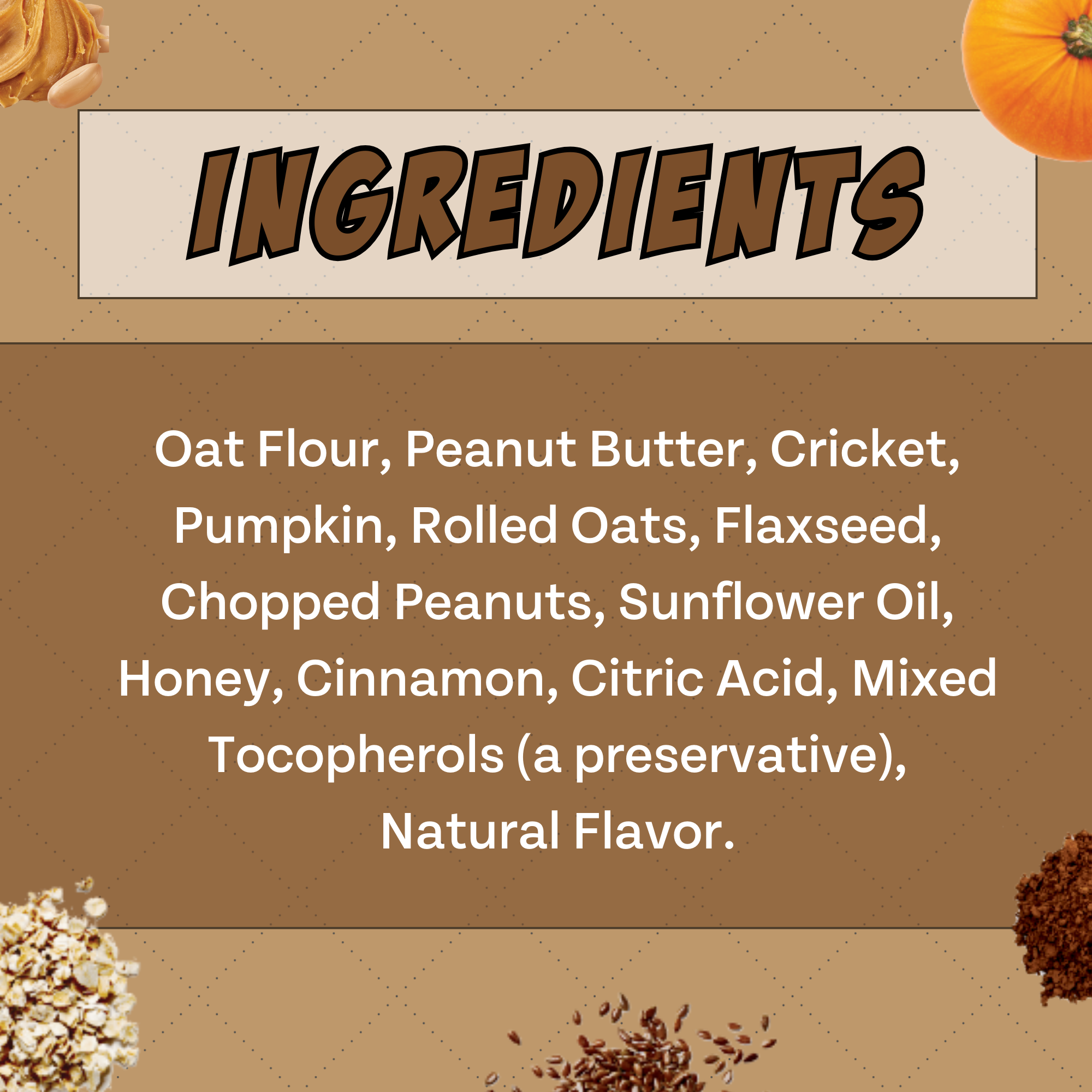 Chippin - Wholesale Pet Treats - Dog - Superfood Gut-Health Peanut Butter Cricket Pumpkin Treats6