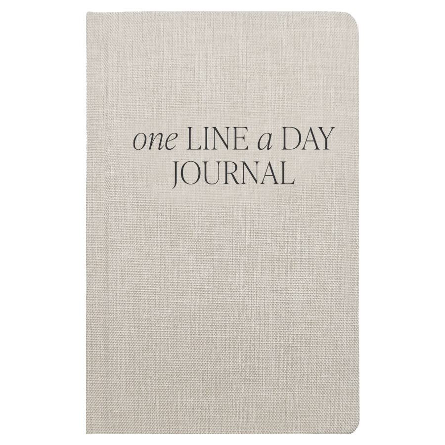 Sweet Water Decor – wholesale Journal/diary – Tan One Line A Day Fabric Journal - Stationery Gifts3