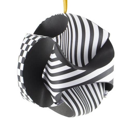 MUSEUM WEBSHOP – wholesale Prydnad – Gör-det-själv Julkula, Optisk Svart & Vit0