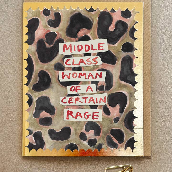 ' Middle Class Woman ' Greetings card FP3597 for wholesale by Poet and Painter