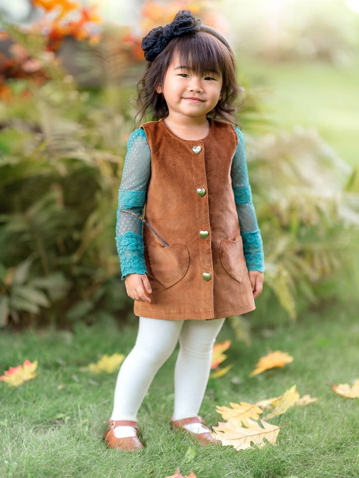 Love and Grow Clothing Co - Wholesale Dress - Kids - Corduroy Jumper ~ Caramel7
