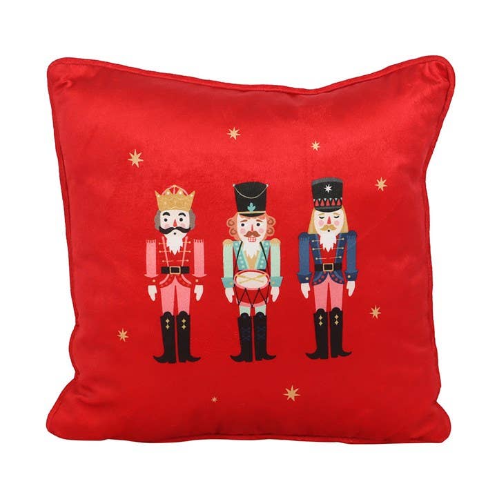 Something Different Wholesale – wholesale Throw/decorative pillow – Square Nutcracker Christmas Cushion1