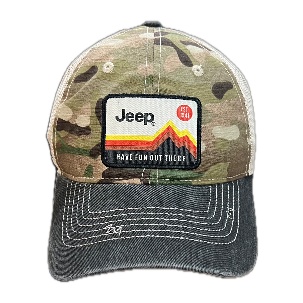 Detroit Shirt Co. - Wholesale Trucker Hat - Men's - Hat - Jeep Have Fun Out There Patch Garment Washed Trucker8