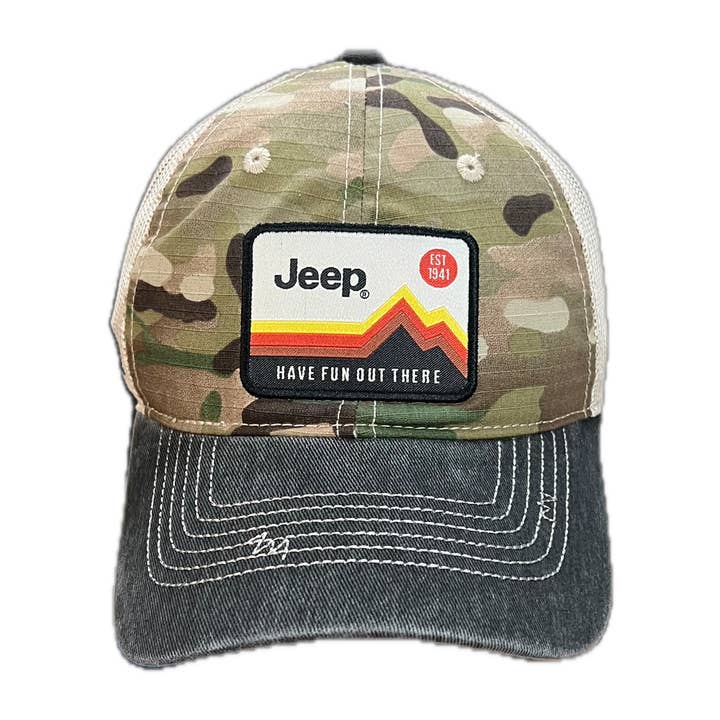 Detroit Shirt Co. - Wholesale Trucker Hat - Men's - Hat - Jeep Have Fun Out There Patch Garment Washed Trucker8