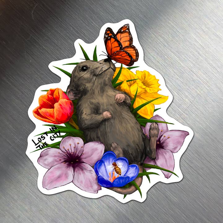 Spring Lover Rat Magnet | Lost in the City for wholesale by Santi of all Trades