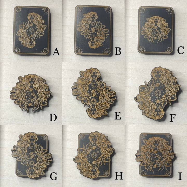 Celestial Goddess Wooden Mystical Magnet for wholesale by Kraftmir