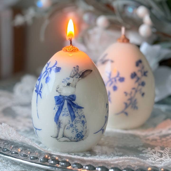 VR.candle - Wholesale Novelty Candle - Vintage Easter Egg Bunny Candle: Spring Rabbit Decor3