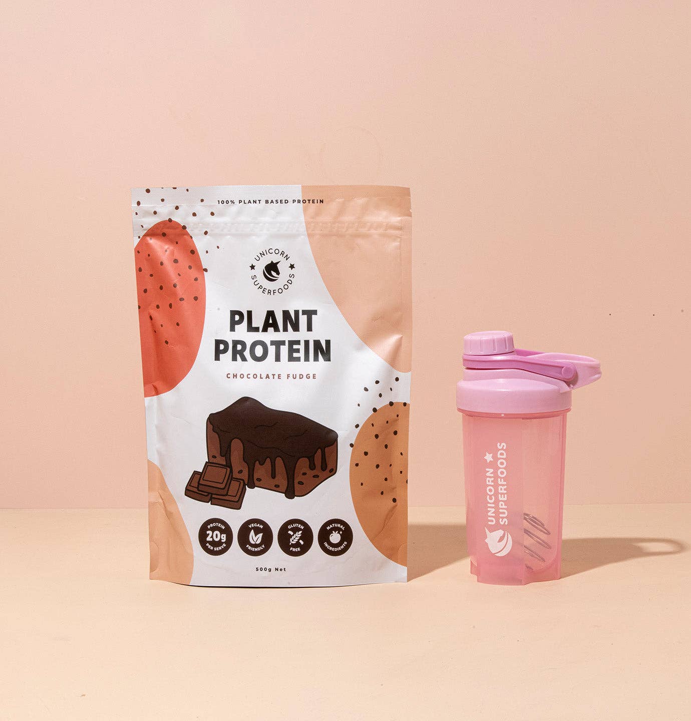 Unicorn Superfoods - Wholesale Protein/Superfood Powder - Pink Protein Shaker Bottle3
