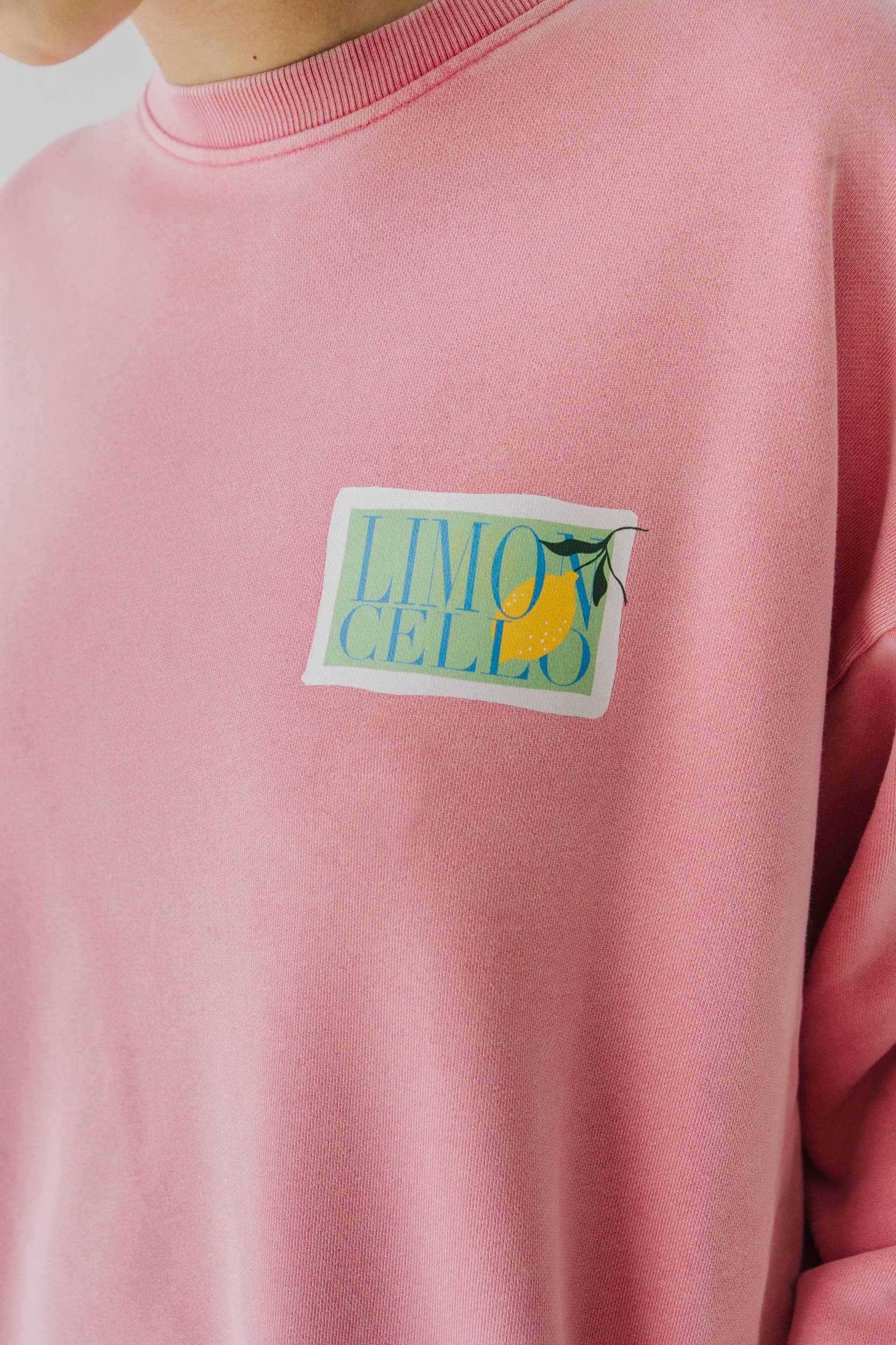 Bauy - Vente Sweat-shirt à imprimés – femme - Pull rose imprimé1