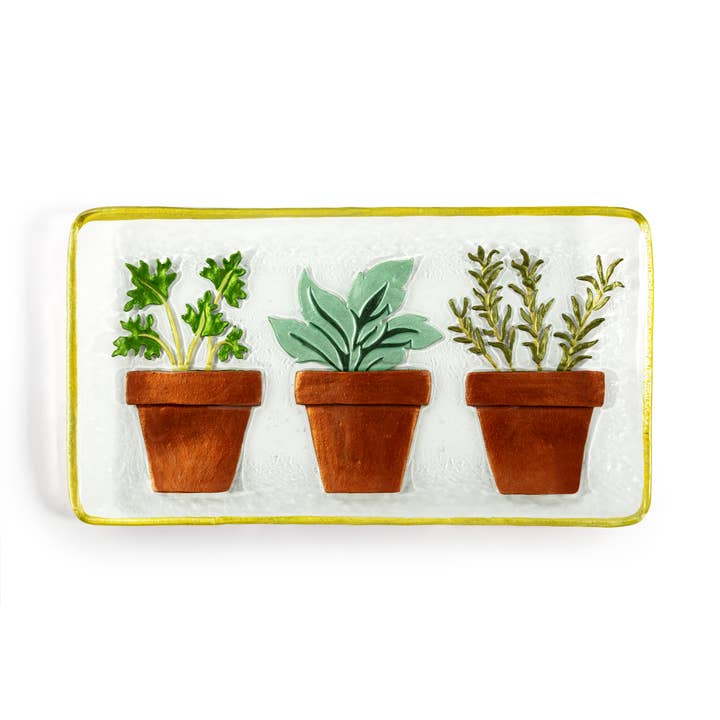 Succulents Rectangle Platter for wholesale by DEMDACO