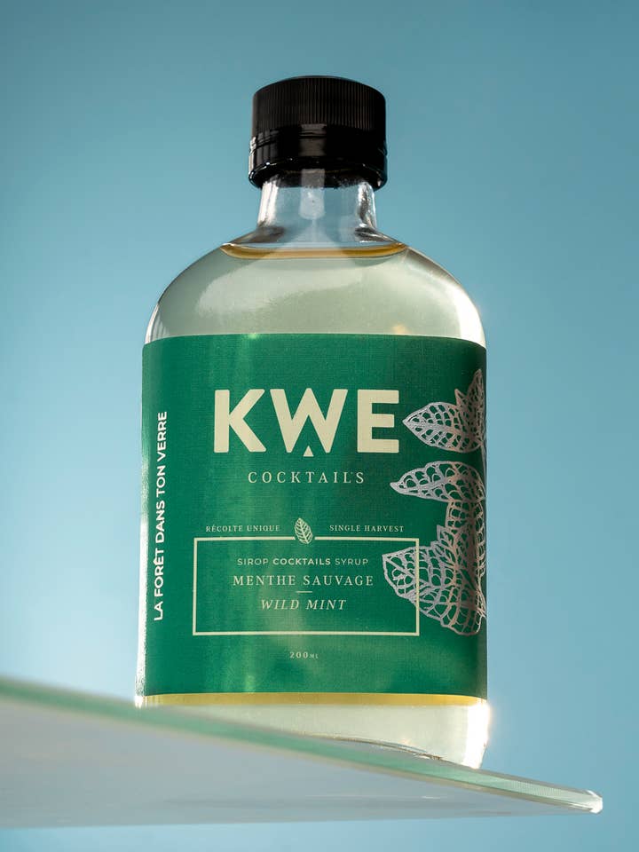 Wild mint syrup for wholesale by Kwe cocktails