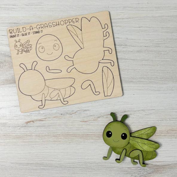 DIY Grasshopper Magnet Kit CRAFT KIT BUGS for wholesale by Reclaimed Woodworks Home Decor