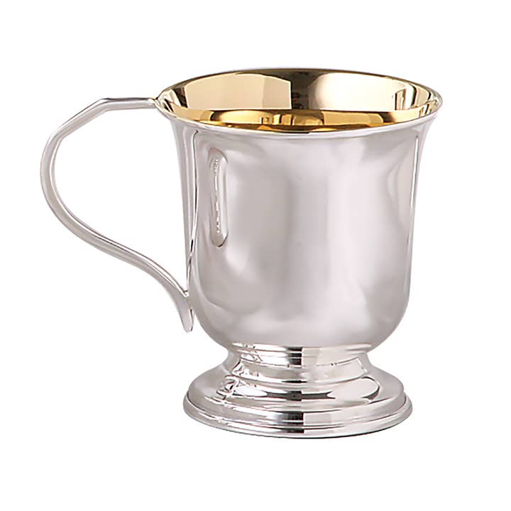 Sterling Silver Footed Cup, Gilded Inside for wholesale by Elegance